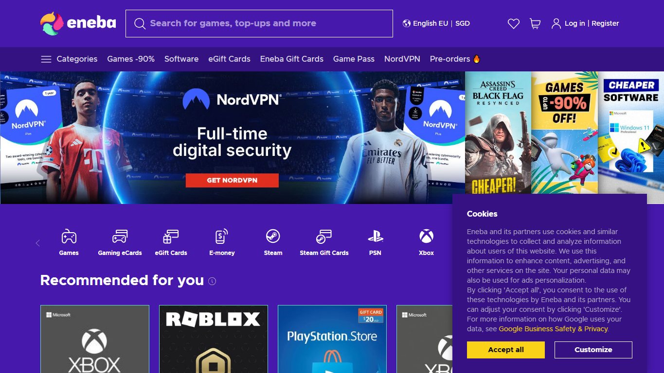 Eneba.com 官网截图