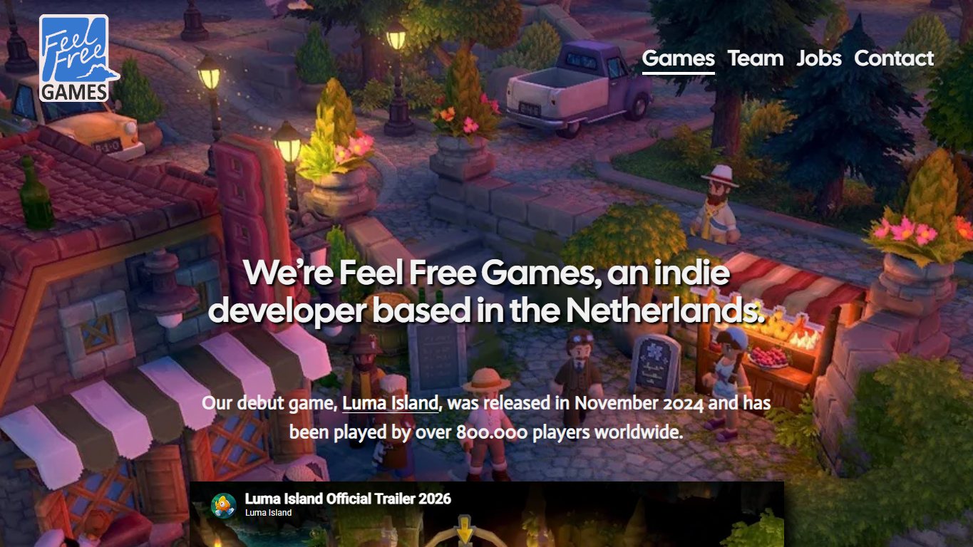 Feel Free Games 官网截图