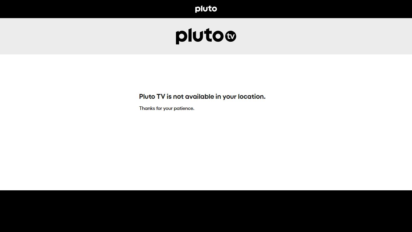 ‌Pluto TV 官网截图